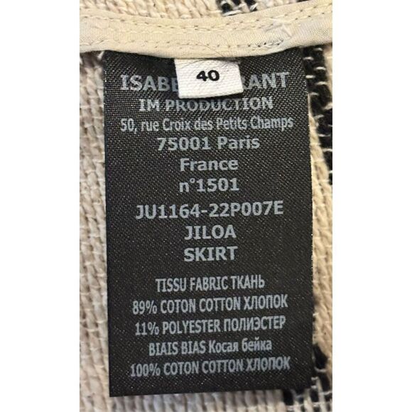 ISABEL MARANT ÉTOILE Jocadia Wrap Plaid Mini Skirt in Ecru NWT Size 40/ US 8 - Picture 13 of 13